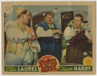 3z1254 SWISS MISS LC 1938 Stan Laurel & Oliver Hardy are the world's clumsiest dishwashers!