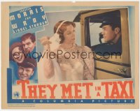 3z1278 THEY MET IN A TAXI LC 1936 Chester Morris picks up hitchhiking bride Fay Wray, ultra rare!