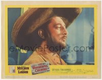 3z1380 WONDERFUL COUNTRY LC #5 1959 best profile image of Texan Robert Mitchum in sombrero!