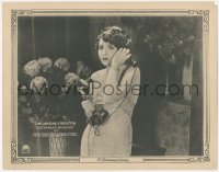 3z1381 WORLD'S APPLAUSE LC 1923 close up of worried Bebe Daniels holding phone to her ear!