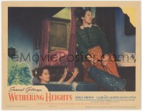 3z1383 WUTHERING HEIGHTS LC 1939 Flora Robson adds more hot water to naked Merle Oberon's bath!