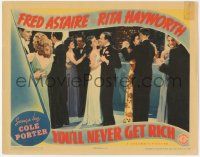 3z1392 YOU'LL NEVER GET RICH LC 1941 sexy Rita Hayworth & Fred Astaire dancing at fancy party!
