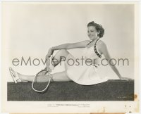3z0254 LARAINE DAY 8.25x10 still 1940 in 2-piece tennis outfit while making Foreign Correspondent!