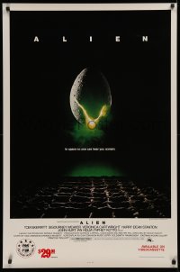 4a0365 ALIEN 27x41 video poster R1986 Ridley Scott outer space sci-fi classic, hatching egg!