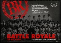 4a0125 BATTLE ROYALE British quad 2001 Kinji Fukasaku's Batoru rowaiaru, Beat Takeshi classic!