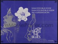 4a0136 LADY SINGS THE BLUES British quad 1973 Ross as Billie Holiday, Frank Frezzo & LeProvost art!
