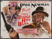 4a0138 LIFE & TIMES OF JUDGE ROY BEAN British quad 1972 John Huston, different art of Paul Newman!