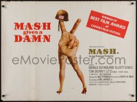 4a0140 MASH British quad 1970 Elliott Gould, Korean War classic directed by Robert Altman, rare!