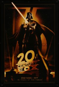 4a0570 20TH CENTURY FOX 75TH ANNIVERSARY 27x40 commercial poster 2010 Darth Vader, Star Wars!