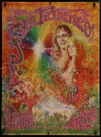 4a0592 NEW SAN FRANCISCO 24x33 commercial poster 1968 psychedelic artwork of naked hippies!