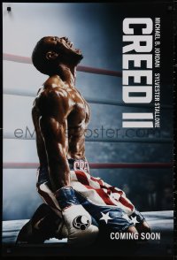 4a0804 CREED II int'l teaser DS 1sh 2018 Stallone is Rocky Balboa, color image of Michael B. Jordan!