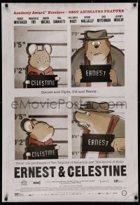4a0831 ERNEST & CELESTINE 1sh 2013 cute cartoon about a mouse and a bear, great image!