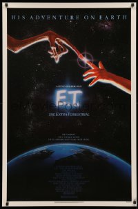 4a0828 E.T. THE EXTRA TERRESTRIAL studio style 1sh 1982 Steven Spielberg classic, John Alvin art!