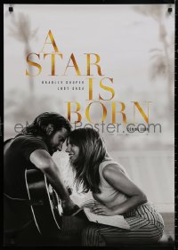 4a0080 STAR IS BORN teaser DS German 2018 Cooper stars and directs, romantic image w/Lady Gaga!