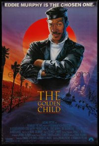 4a0863 GOLDEN CHILD int'l 1sh 1986 great artwork of the chosen one Eddie Murphy by John Alvin!