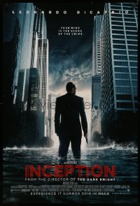 4a0899 INCEPTION IMAX advance DS 1sh 2010 Christopher Nolan, Leonardo DiCaprio standing in water!
