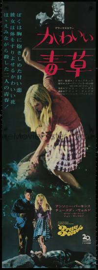 4a0098 PRETTY POISON Japanese 2p 1968 psycho Anthony Perkins & crazy Tuesday Weld, different!