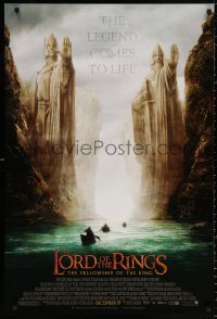 4a0957 LORD OF THE RINGS: THE FELLOWSHIP OF THE RING advance DS 1sh 2001 J.R.R. Tolkien, Argonath!