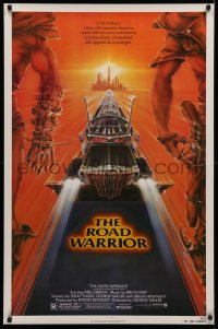 4a0966 MAD MAX 2: THE ROAD WARRIOR 1sh 1982 Mel Gibson in the title role, great art by Commander!
