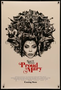 4a1024 PROUD MARY int'l advance DS 1sh 2018 Henson in title role is killing for the man every night & day!