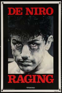 4a1029 RAGING BULL teaser 1sh 1980 Martin Scorsese, classic Kunio Hagio art of Robert De Niro!