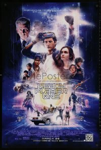 4a1034 READY PLAYER ONE advance DS 1sh 2018 Steven Spielberg, cast montage by Paul Shipper!
