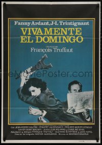 4a0217 CONFIDENTIALLY YOURS Spanish 1983 Francois Truffaut's Vivement Dimanche, Fanny Ardant!