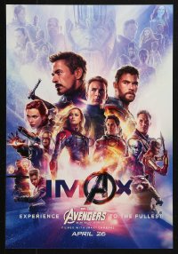 4a0375 AVENGERS: ENDGAME mini poster 2019 Marvel Comics, cool montage with Hemsworth & top cast!