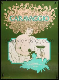 4a0348 CARAVAGGIO 19x25 stage poster 1971 Cincinnati Playhouse, cool art by David Edward Byrd!