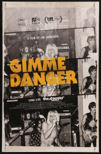4a0378 GIMME DANGER mini poster 2016 Iggy Pop, Asheton, Asheton, Williamson, cool color title!