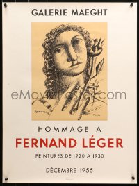 4a0531 HOMMAGE A FERNAND LEGER 19x25 French museum/art exhibition 1955 Jeune Fille a la Fleur!