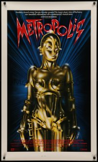 4a0650 METROPOLIS 25x42 special poster R1984 Brigitte Helm as the gynoid Maria, The Machine Man!
