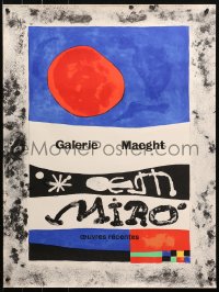 4a0541 MIRO 20x27 French museum/art exhibition 1959 wild completely different colorful art!