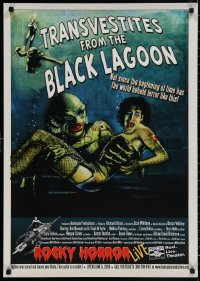 4a0355 ROCKY HORROR LIVE 24x33 stage poster 2008 Creature from the Black Lagoon parody art!