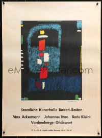 4a0551 STAATLICHE KUNSTHALLE BADEN-BADEN 22x30 German museum/art exhibition 1950s Max Ackermann!