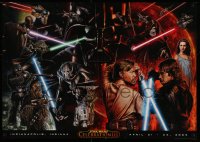 4a0677 STAR WARS CELEBRATION III 24x34 special poster 2005 Darth Vader, Obi-Wan, Steve Anderson art!