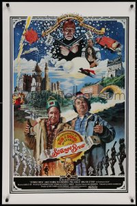 4a1104 STRANGE BREW int'l 1sh 1983 art of hosers Rick Moranis & Dave Thomas with beer by John Solie!