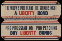 4a0506 LIBERTY BONDS group of 2 20x30 WWI war posters 1917 the safest investment in the world!