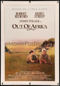 4b0204 OUT OF AFRICA linen 1sh 1985 Robert Redford & Meryl Streep, directed by Sydney Pollack!