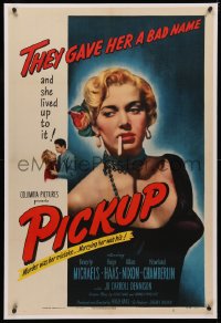 4b0211 PICKUP linen 1sh 1951 one of the best bad girl images, they gave Beverly Michaels a bad name!