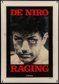 4b0221 RAGING BULL linen teaser 1sh 1980 Martin Scorsese, classic Kunio Hagio art of Robert De Niro!