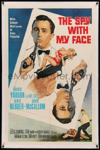 4b0246 SPY WITH MY FACE linen int'l 1sh 1966 Robert Vaughn, David McCallum, Berger, Man From UNCLE!