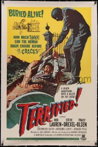 4b0270 TERRIFIED linen 1sh 1963 buried alive, how much can the human brain endure before it cracks!