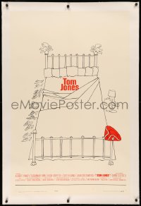 4b0276 TOM JONES linen pre-Awards 1sh 1963 Tony Richardson, different empty bed cartoon art!