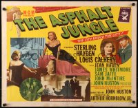 4d0109 ASPHALT JUNGLE style B 1/2sh 1950 two great sexy images of Marilyn Monroe on this rare poster!