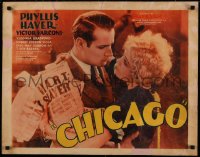 4d0115 CHICAGO 1/2sh 1927 c/u of sexy Phyllis Haver as Roxie Hart & Victor Varconi, ultra rare!