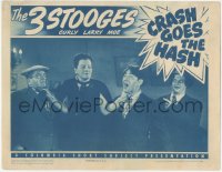 4d0345 CRASH GOES THE HASH LC 1944 Larry by Moe & Curly choked by Boniface, 3 Stooges, ultra rare!