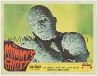 4d0362 MUMMY'S GHOST LC #7 R1948 best c/u of bandaged monster Lon Chaney Jr. w/ one eye open, rare!