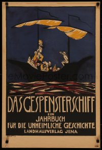 4d0431 DAS GESPENSTERSCHIFF 20x29 German advertising poster 1920 Willenstein art of The Ghost Ship!