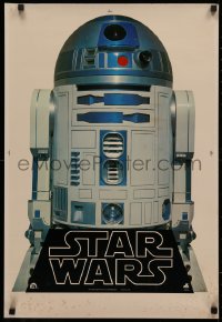 4d0419 STAR WARS 19x28 printer's test soundtrack poster 1977 George Lucas classic, cool R2-D2 image!